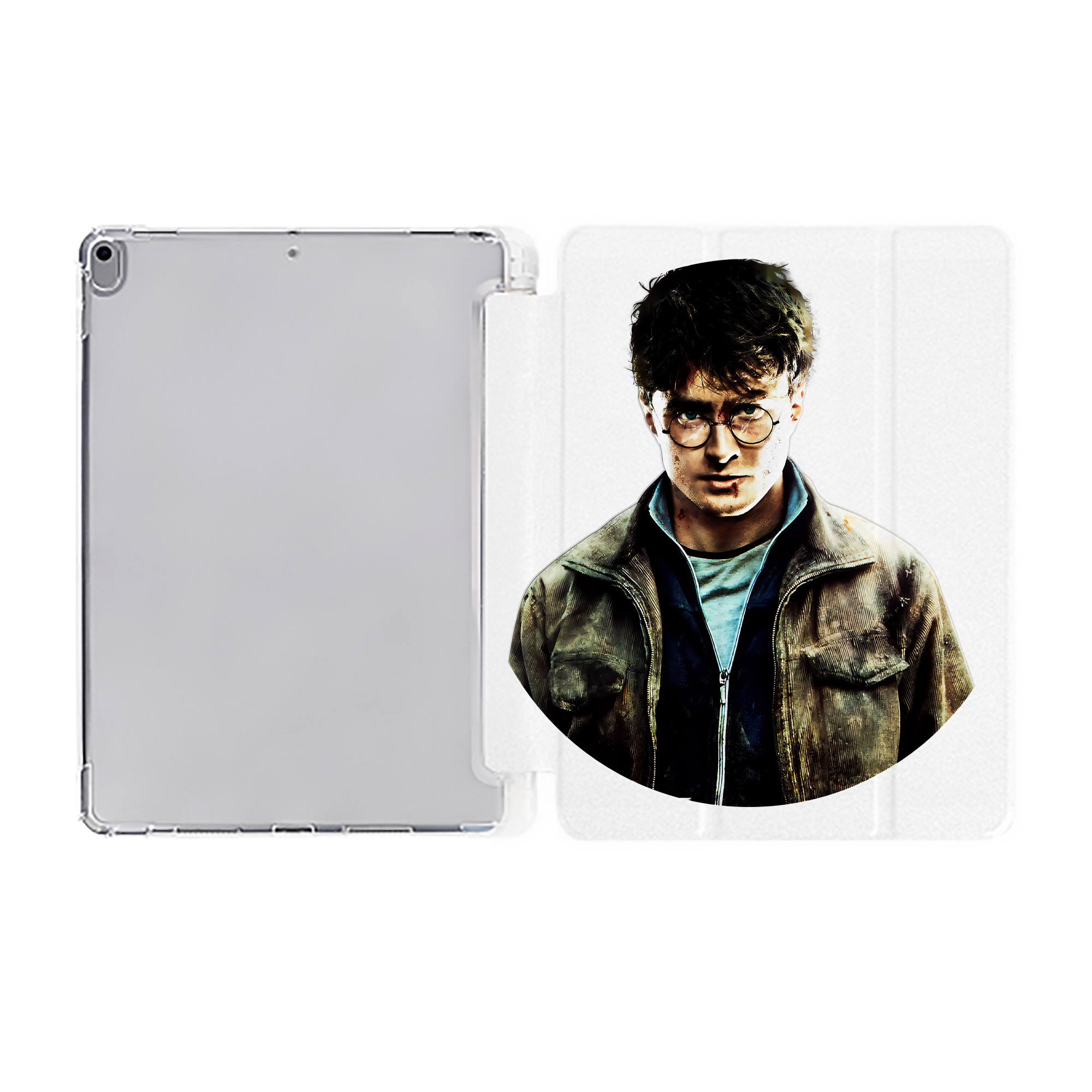 （画像用） Harry Potter ハリー・ポッターシリーズ IPad ケース ペン収納付き 三つ折りスタンド PUレザー×シリコン 対応機種9.5/10.5/10.9インチ
